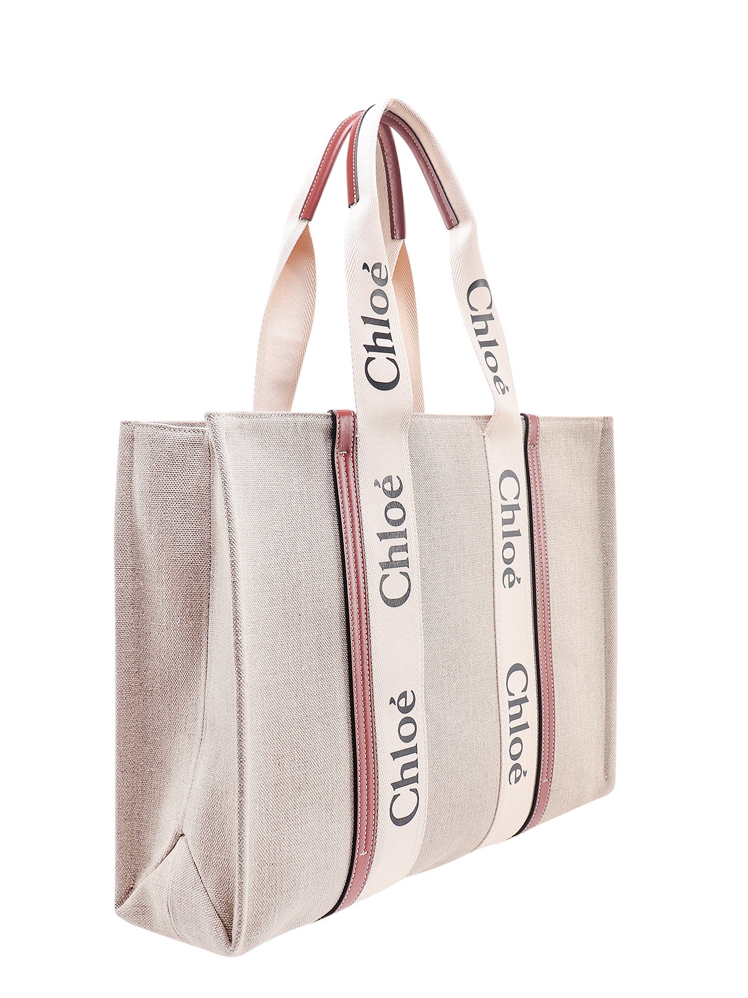 Chloè Bags Brown Lino/pelle