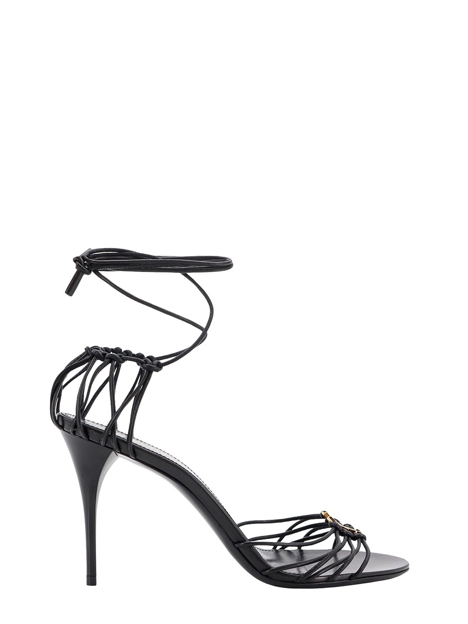 Saint Laurent Sandals Black Pelle
