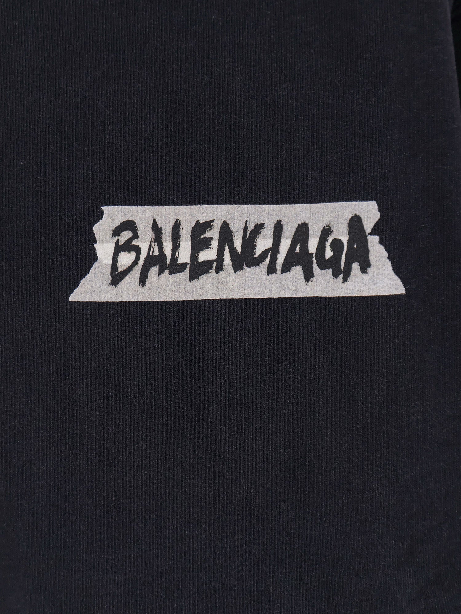 Balenciaga Sweaters Faded Washed Black Cotone
