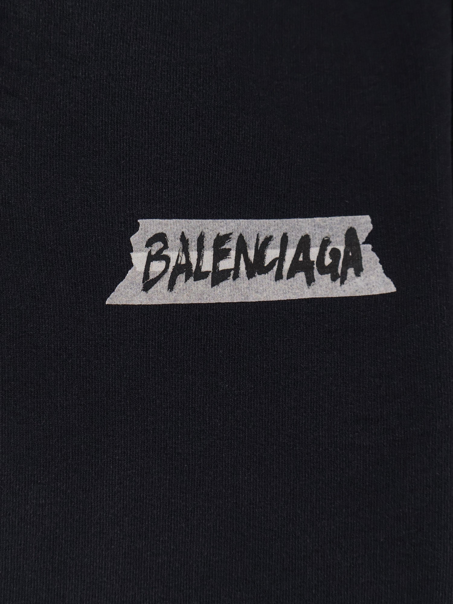 Balenciaga Sweaters Faded Washed Black Cotone