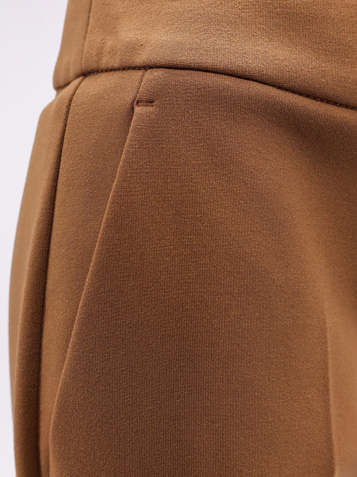 Max Mara RTW Leather Brown Viscosa