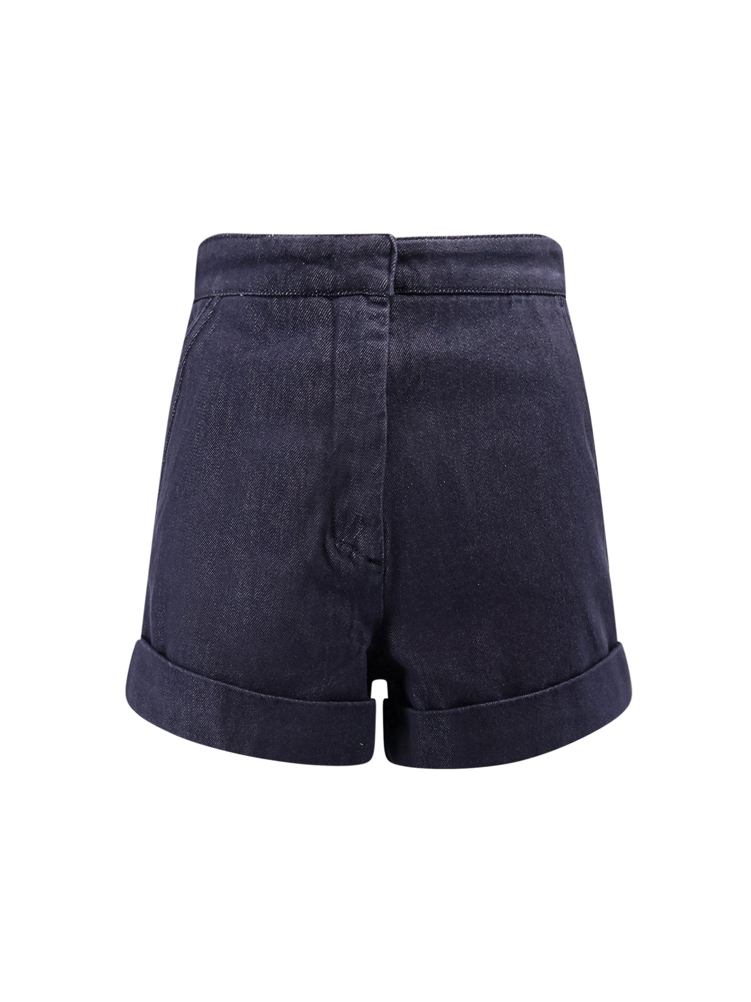 Max Mara Shorts Blue Cotone