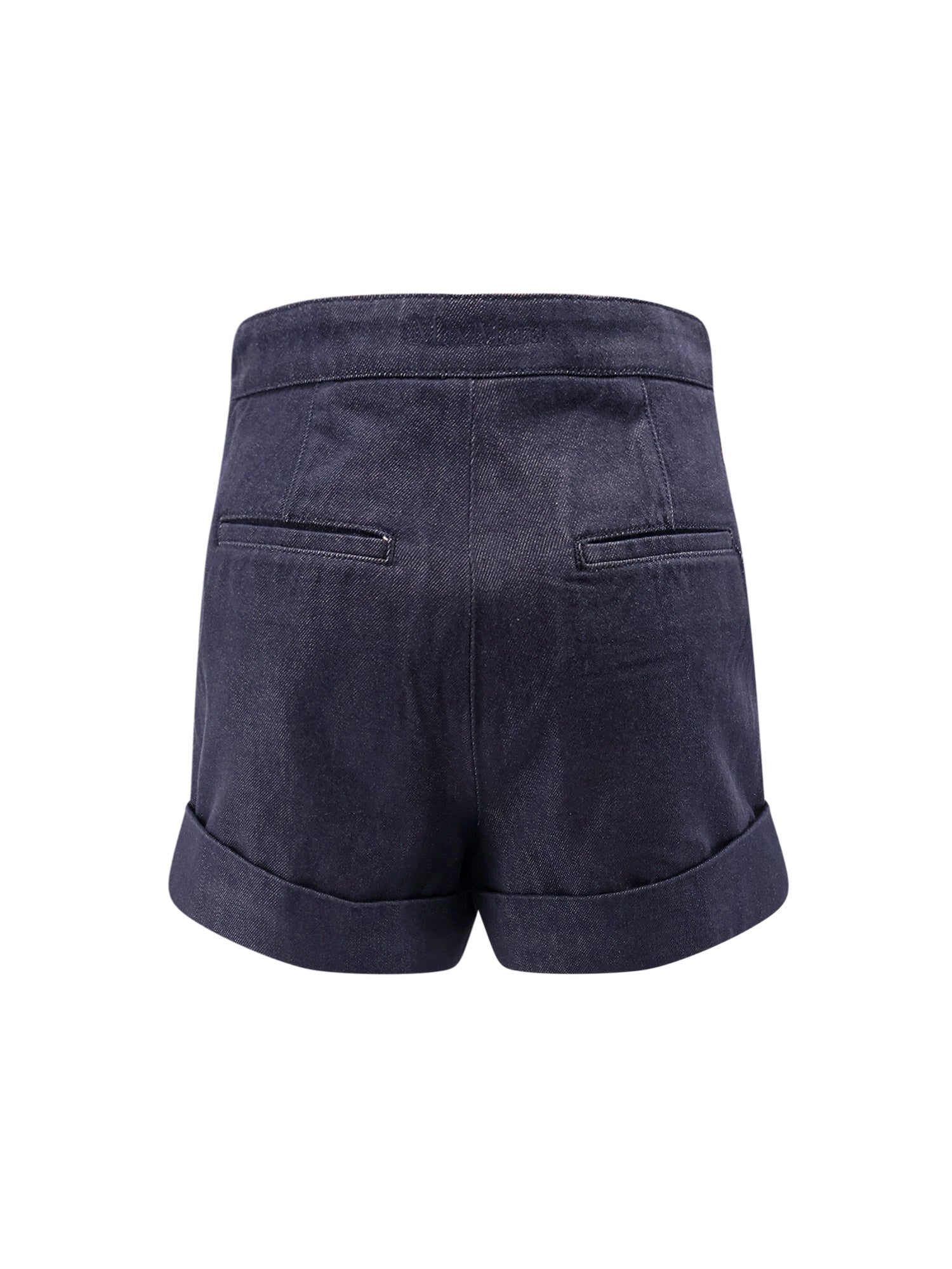 Max Mara Shorts Blue Cotone