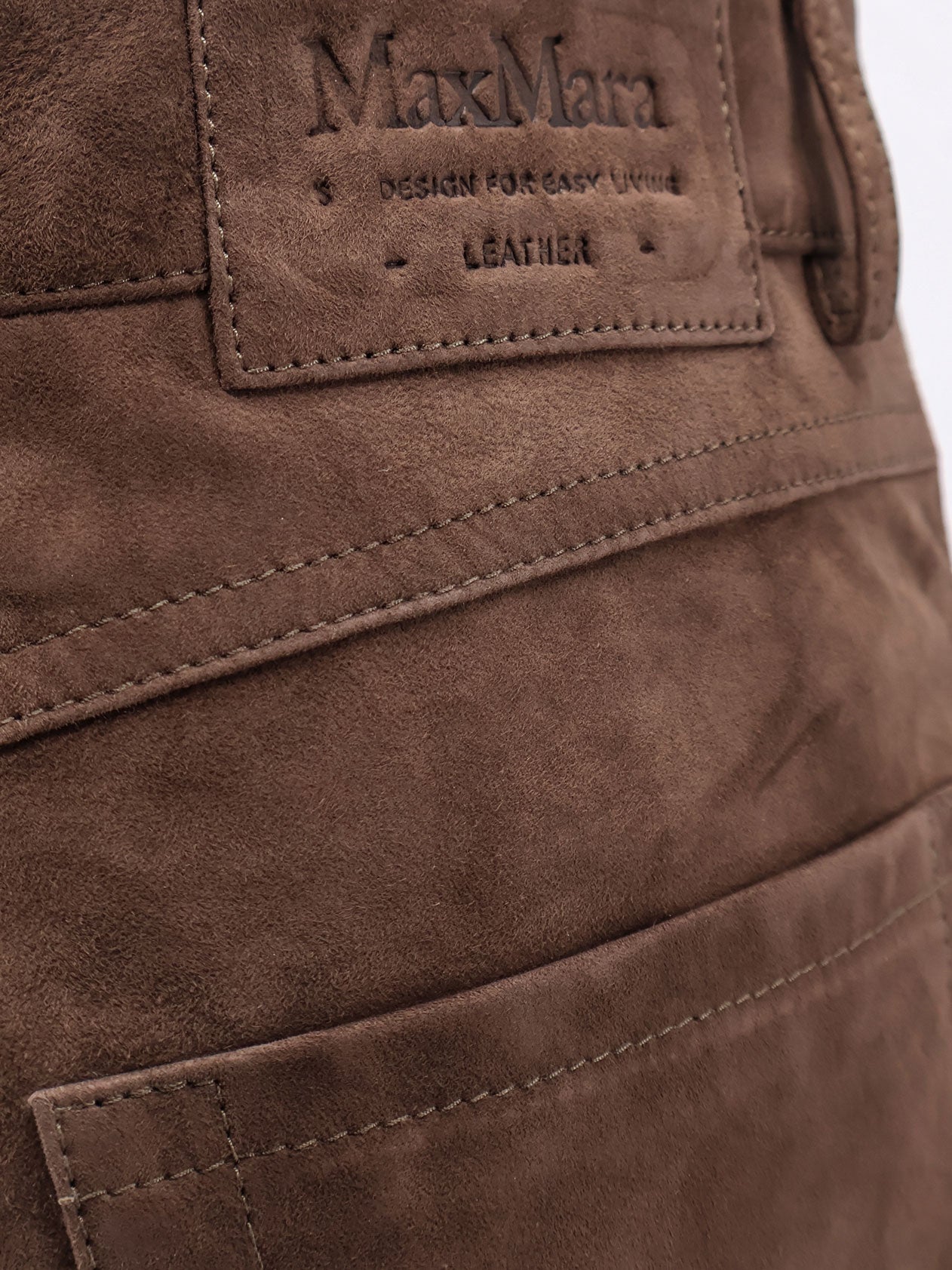 S MAX MARA RTW Brown Pelle