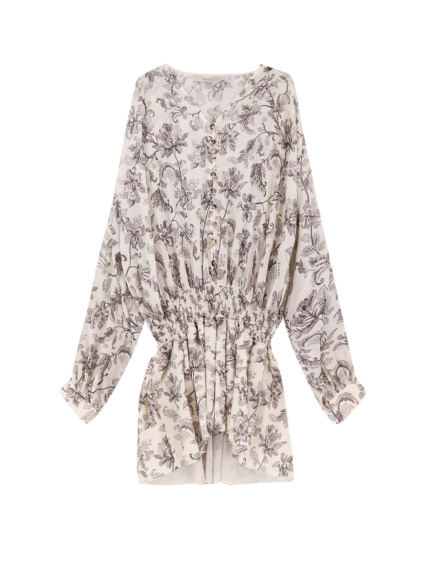 Golden Goose Dresses Dusty White Black Cotone