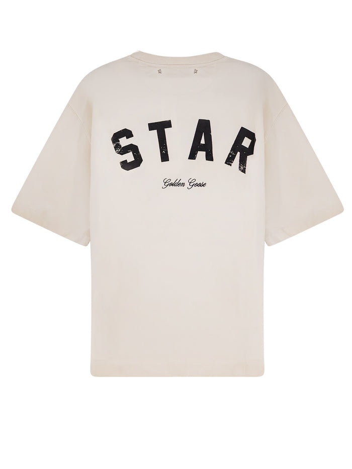 Golden Goose T-shirts and Polos Artic Wolf Cotone