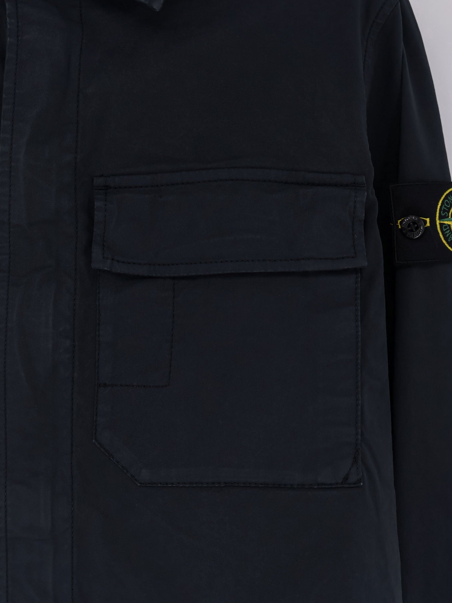 Stone Island Shirts Blue Cotone Organico
