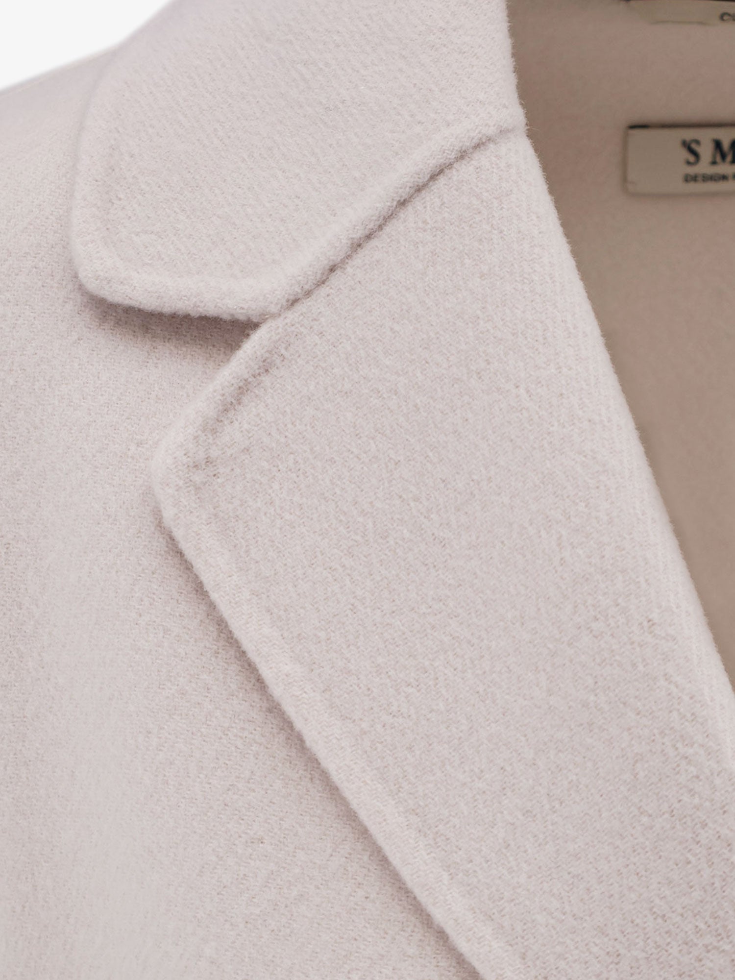 S Max Mara Coats Ivory Pura Lana Vergine