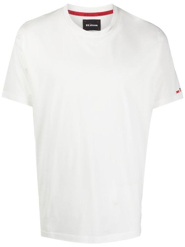 Kiton Cotton 100% t-shirt in white