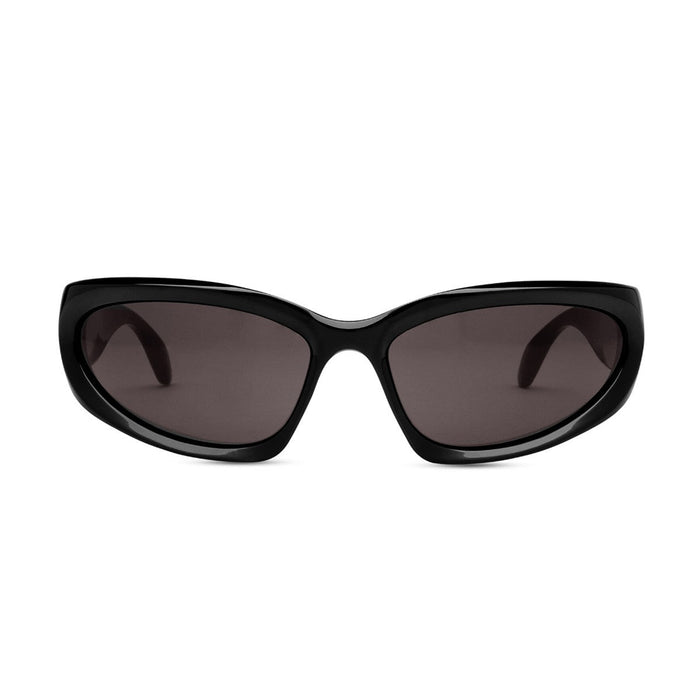 Balenciaga Swift Oval Bb0157s Black Celluloide Sunglasses