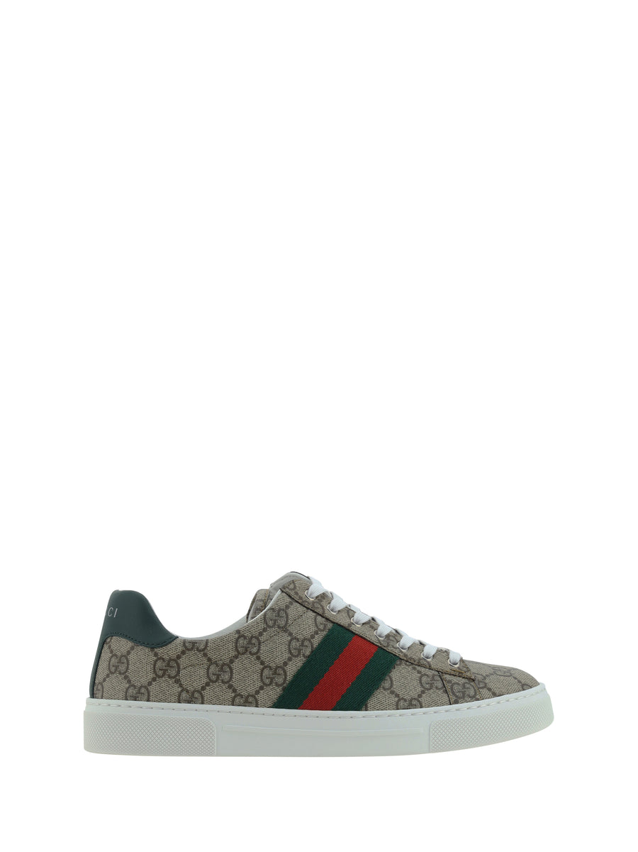 Gucci Upper: 100% Fabric; Sole: 100% Rubber sneaker in beige