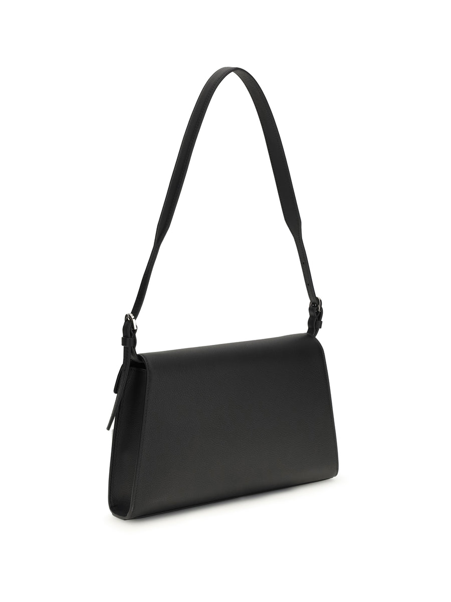 Shoulder Bag Symmetry Black Calf Leather