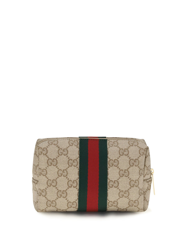 Gucci 45% cotton clutch in beige