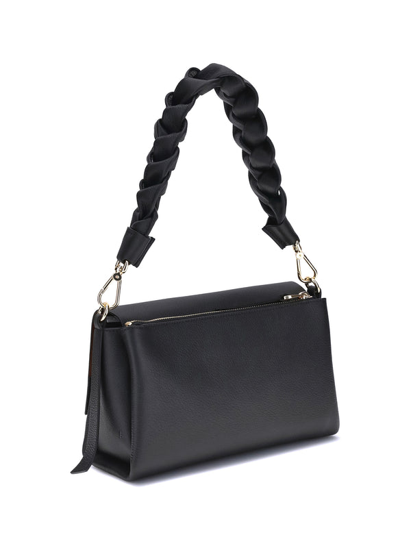 Shoulder Bag Boheme Black-Cognac Black/cognac Calf Leather (bos Taurus)