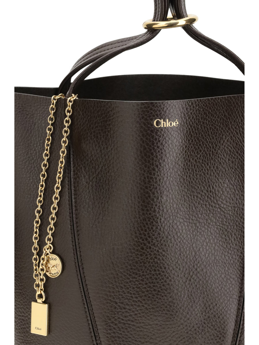 Spin Shoulder Bag Kohl Brown Calf Leather Bos Taurus
