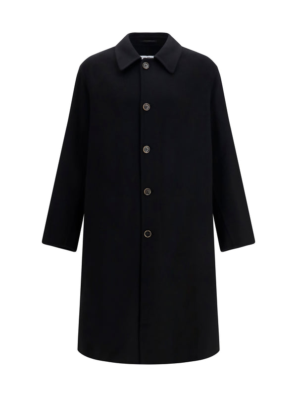 Coat Double-Face Wool Black (ovis Aries)