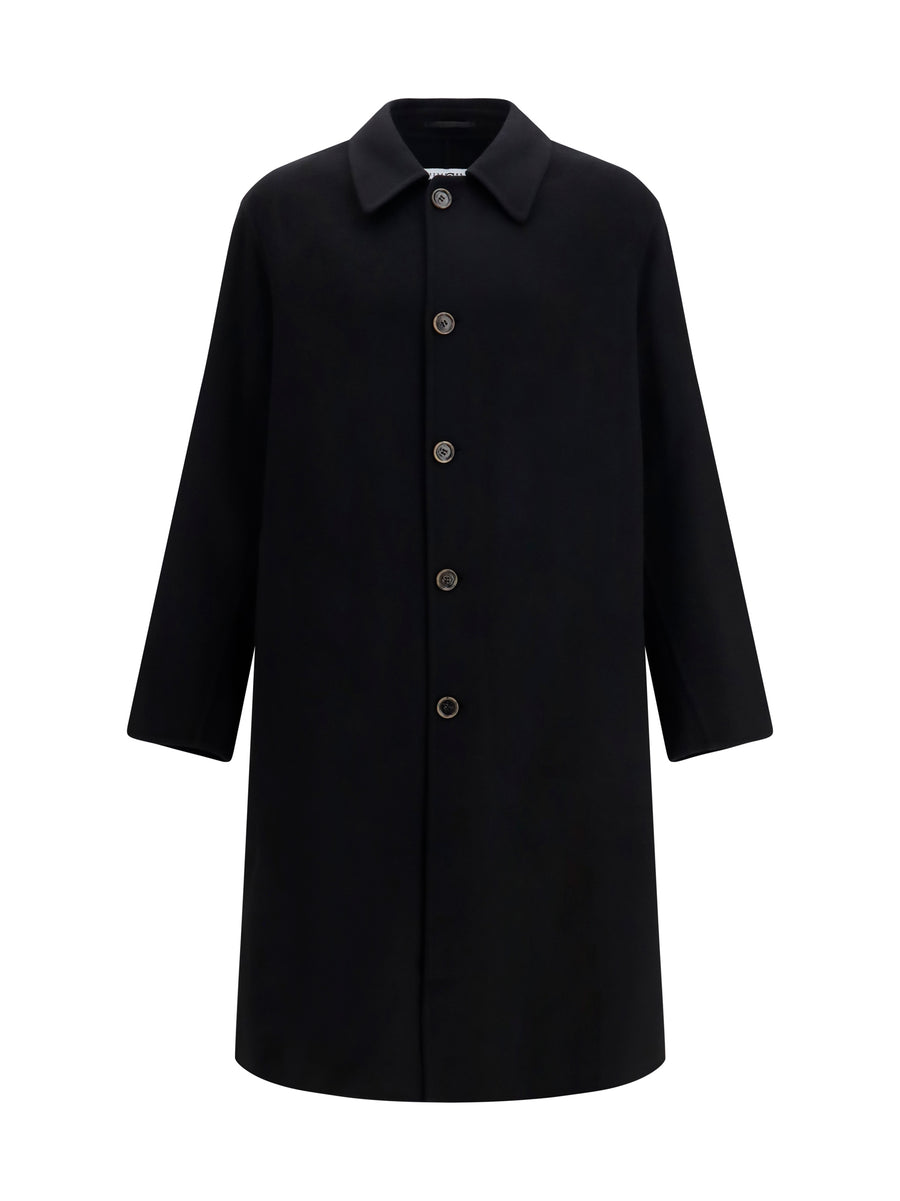 Coat Double-Face Wool Black (ovis Aries)