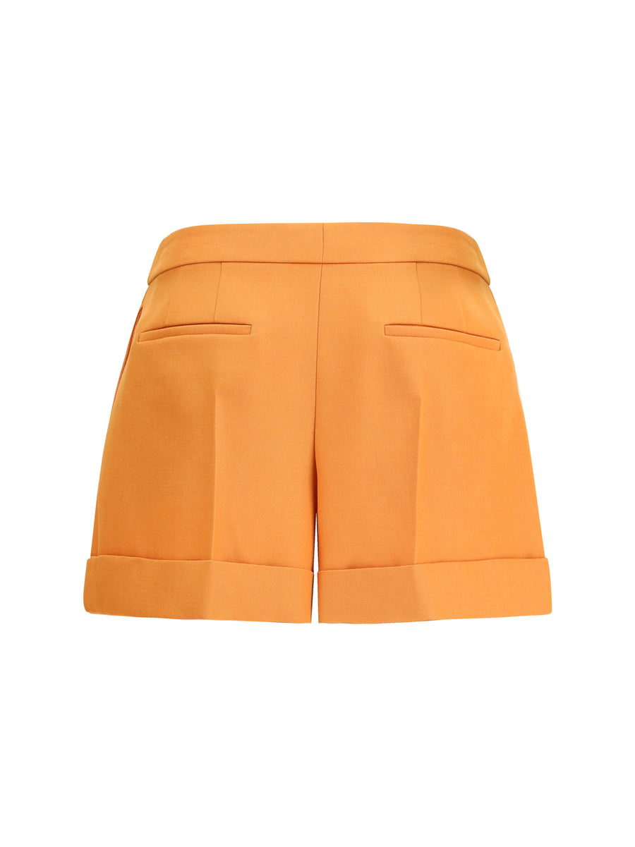 Grain De Poudre Wool Shorts Rhum-26 Fleece
