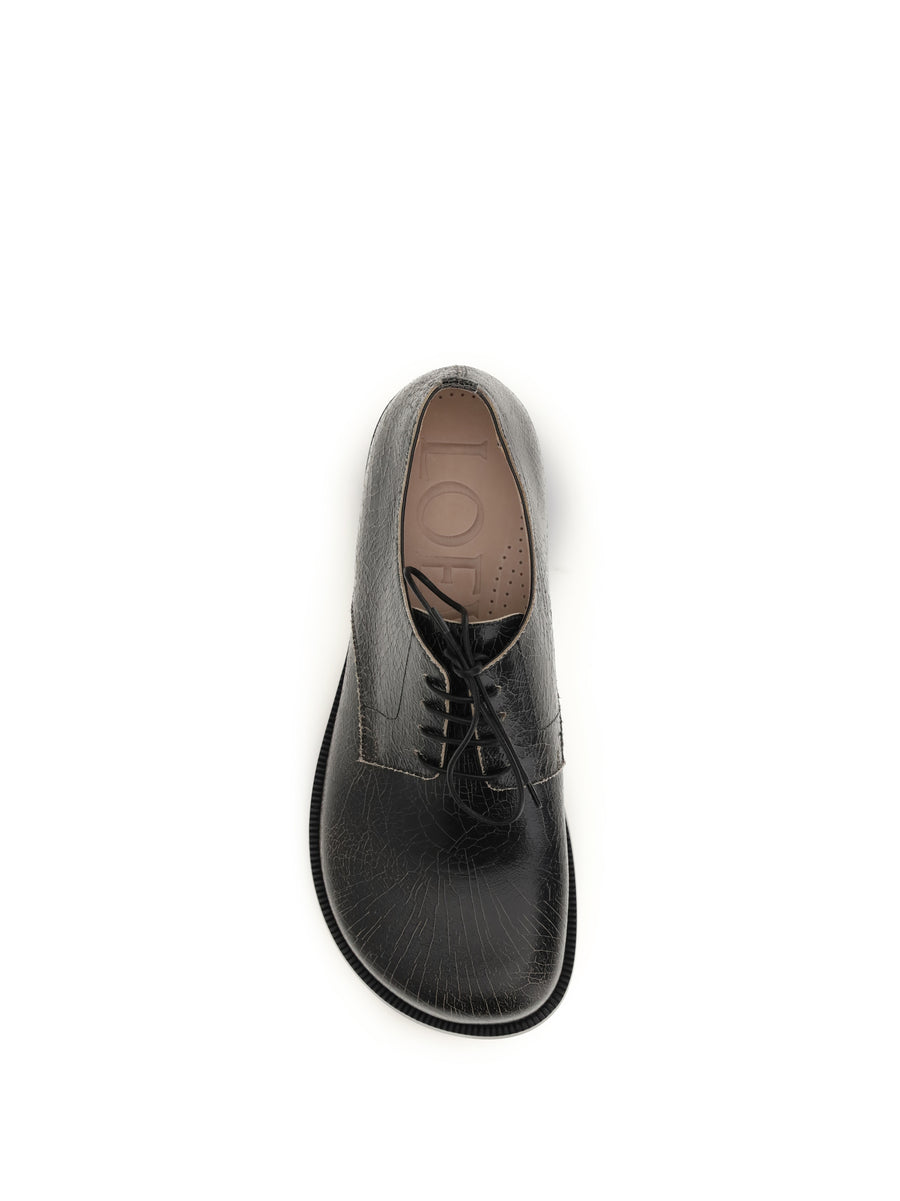Derby Lace-Ups Campo Black-Cream Black/cream Calf Leather Lace-up Shoes