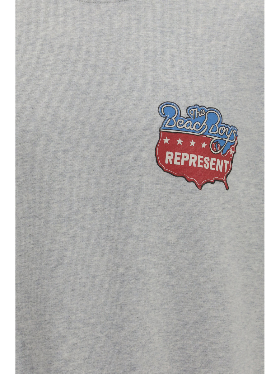 Sweatshirt Beach Boys Americas Band Ice Grey Marl Cotton Sweatshirts