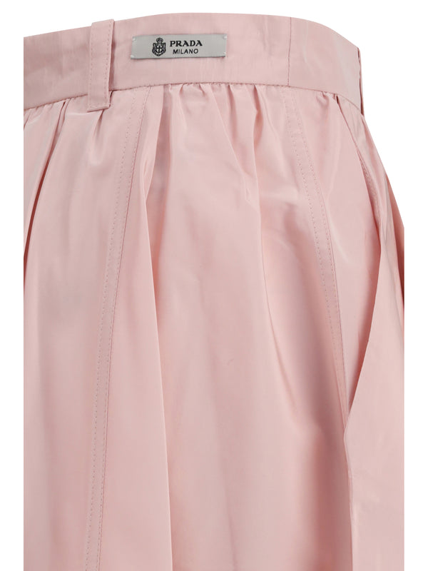 Long Silk Skirt Alabaster