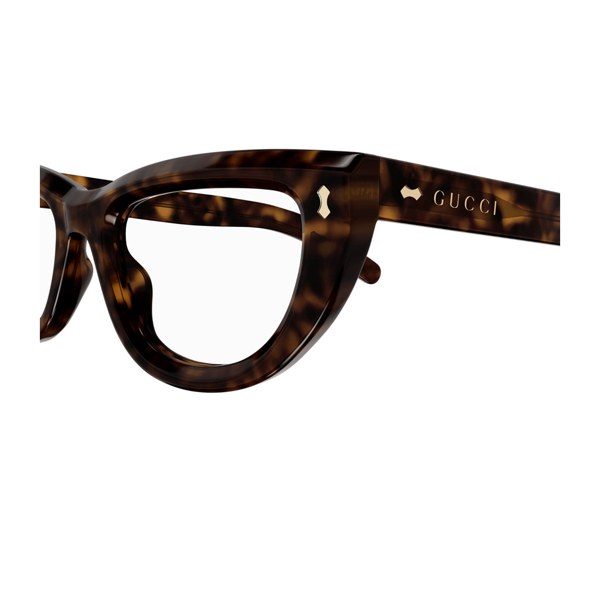 Gucci GG1521O Linea Rivets 002 Marrone Acetate Occhiali Vista
