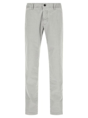 Incotex Stretch Cotton Trousers — light grey