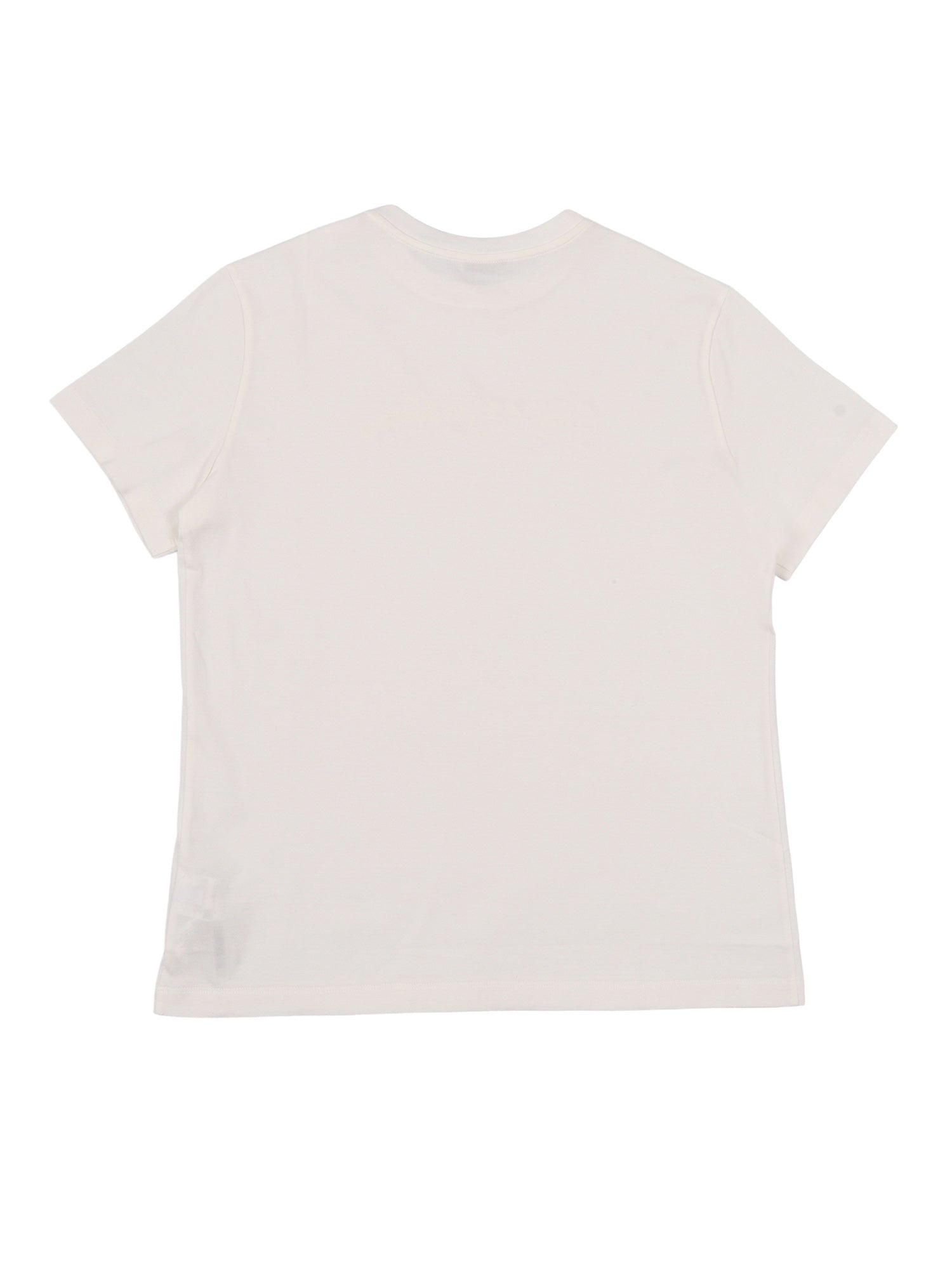T-Shirt White Cotton Short Sleeves