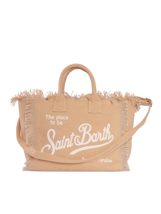 Colette-11 Beige Cotton Handbag