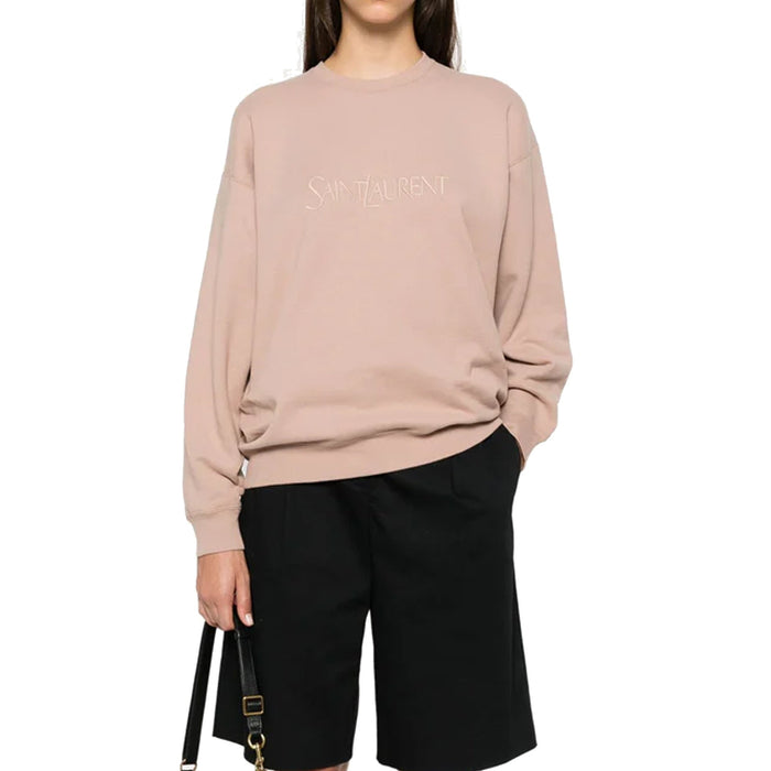 Cotton Logo Sweatshirt Pink