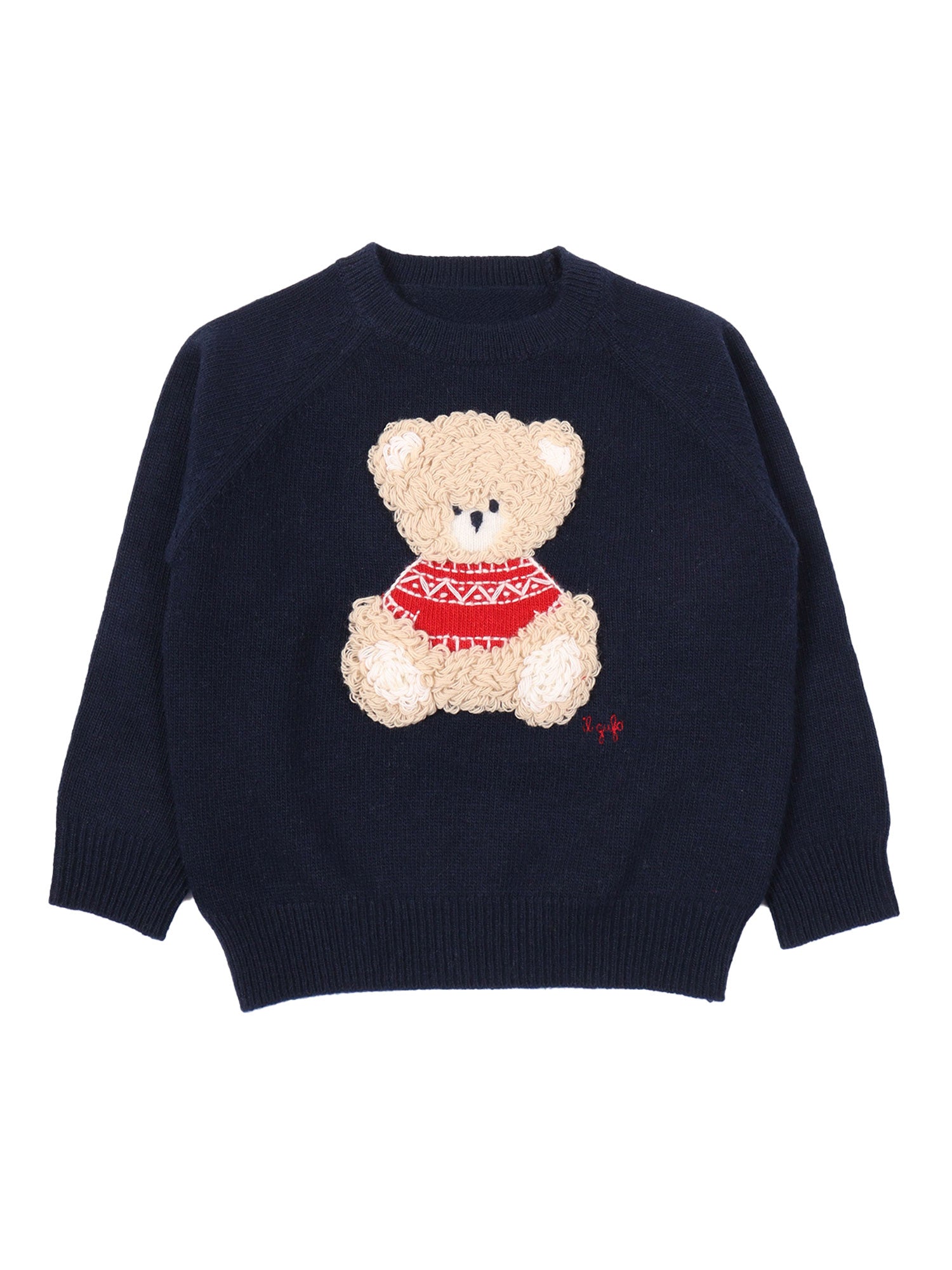 Sweater Blue Wool Crewneck