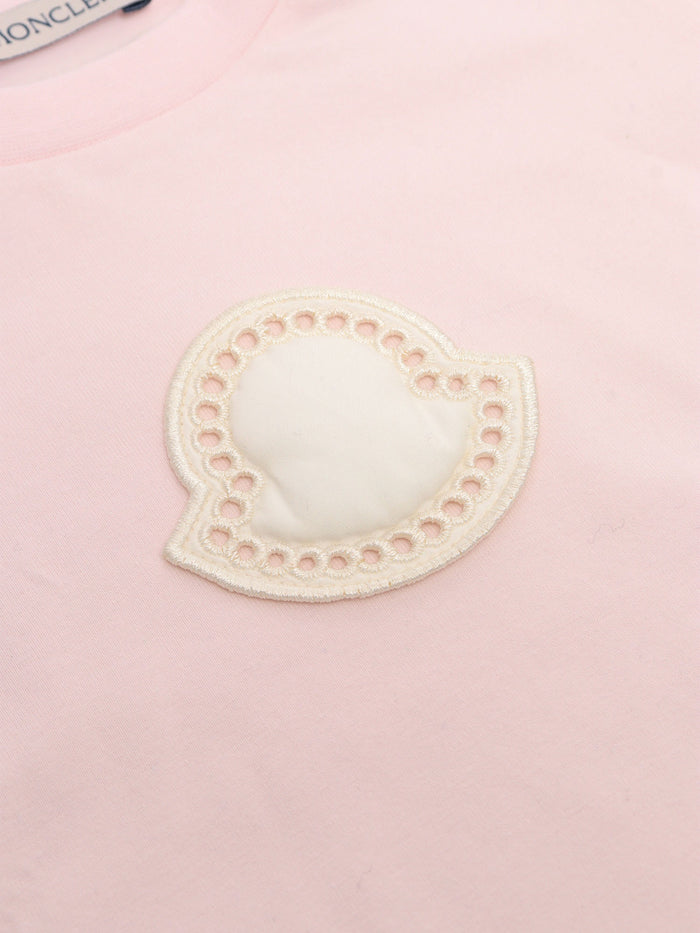 Pink t-shirt with logo Short Sleeves