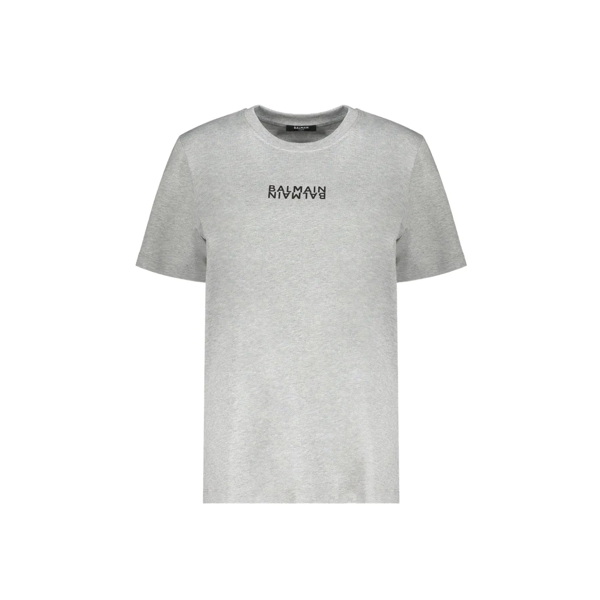 Logo T-Shirt Gray Cotton