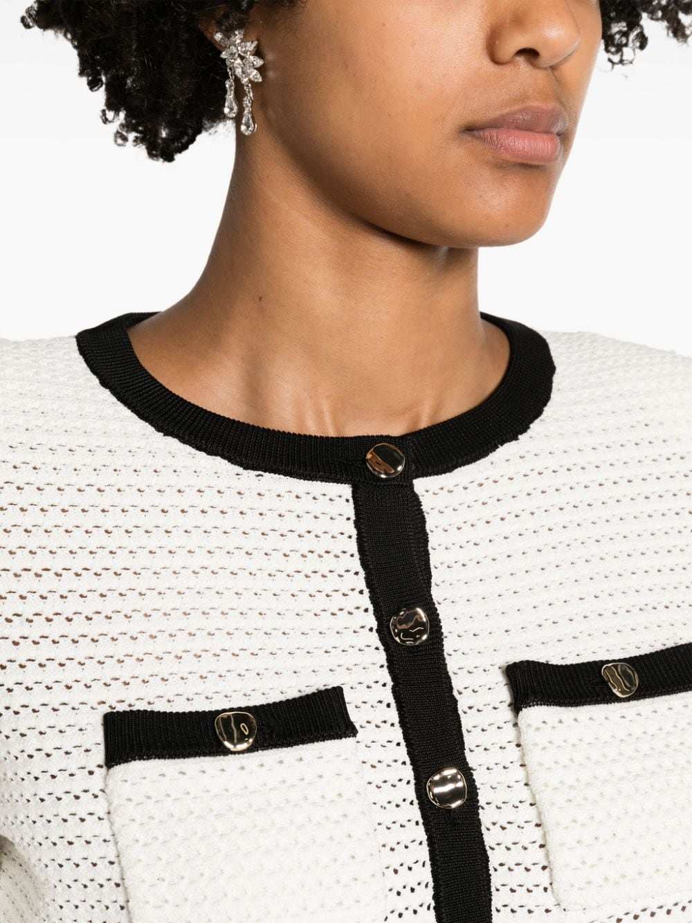 Self-portrait Sweaters White Polyester