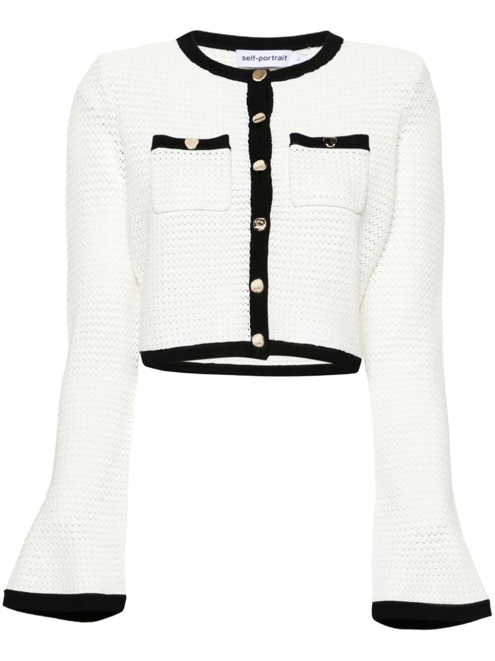 Self-portrait Sweaters White Polyester