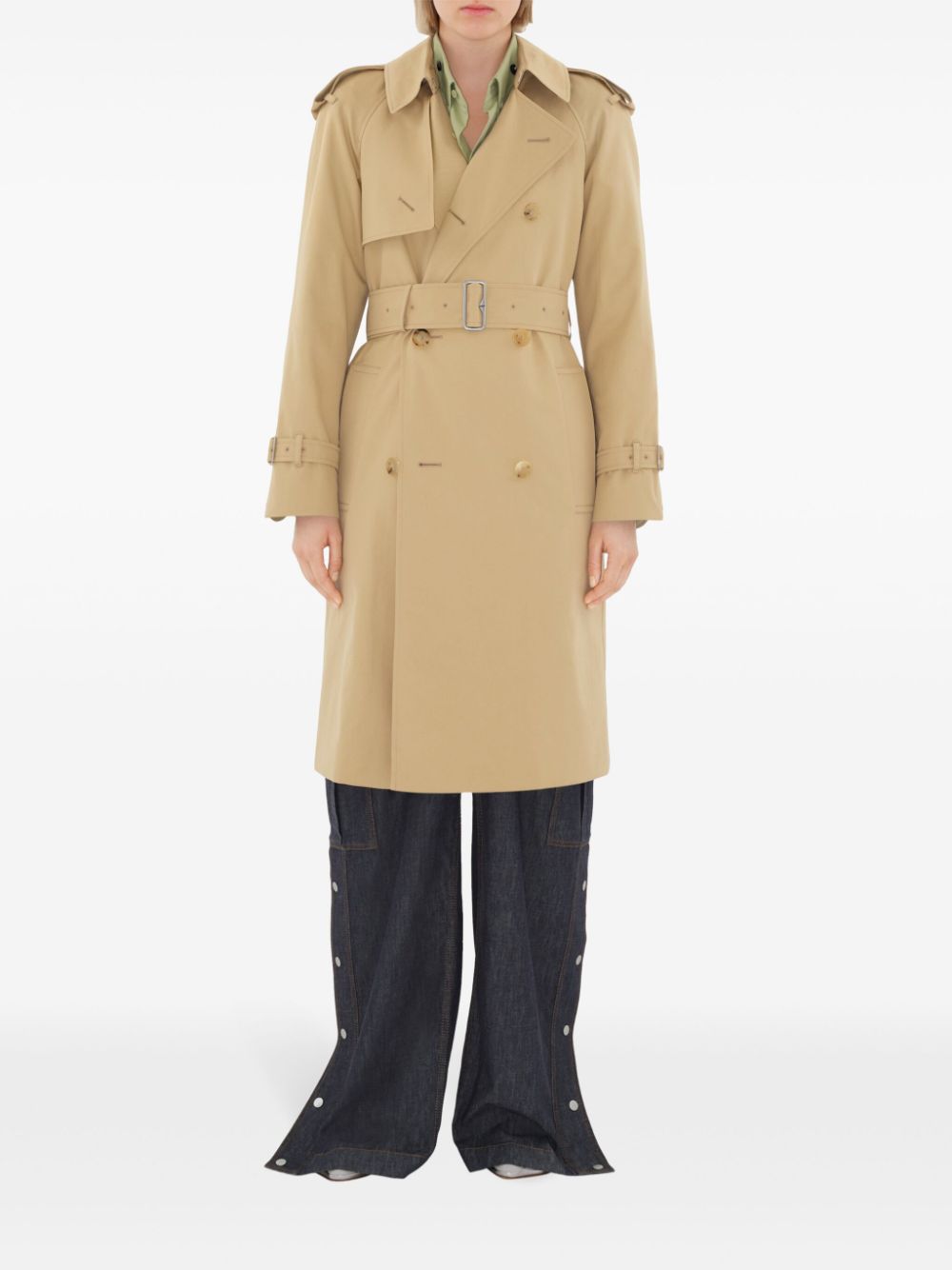 Burberry Coats Beige Lining: Cotton