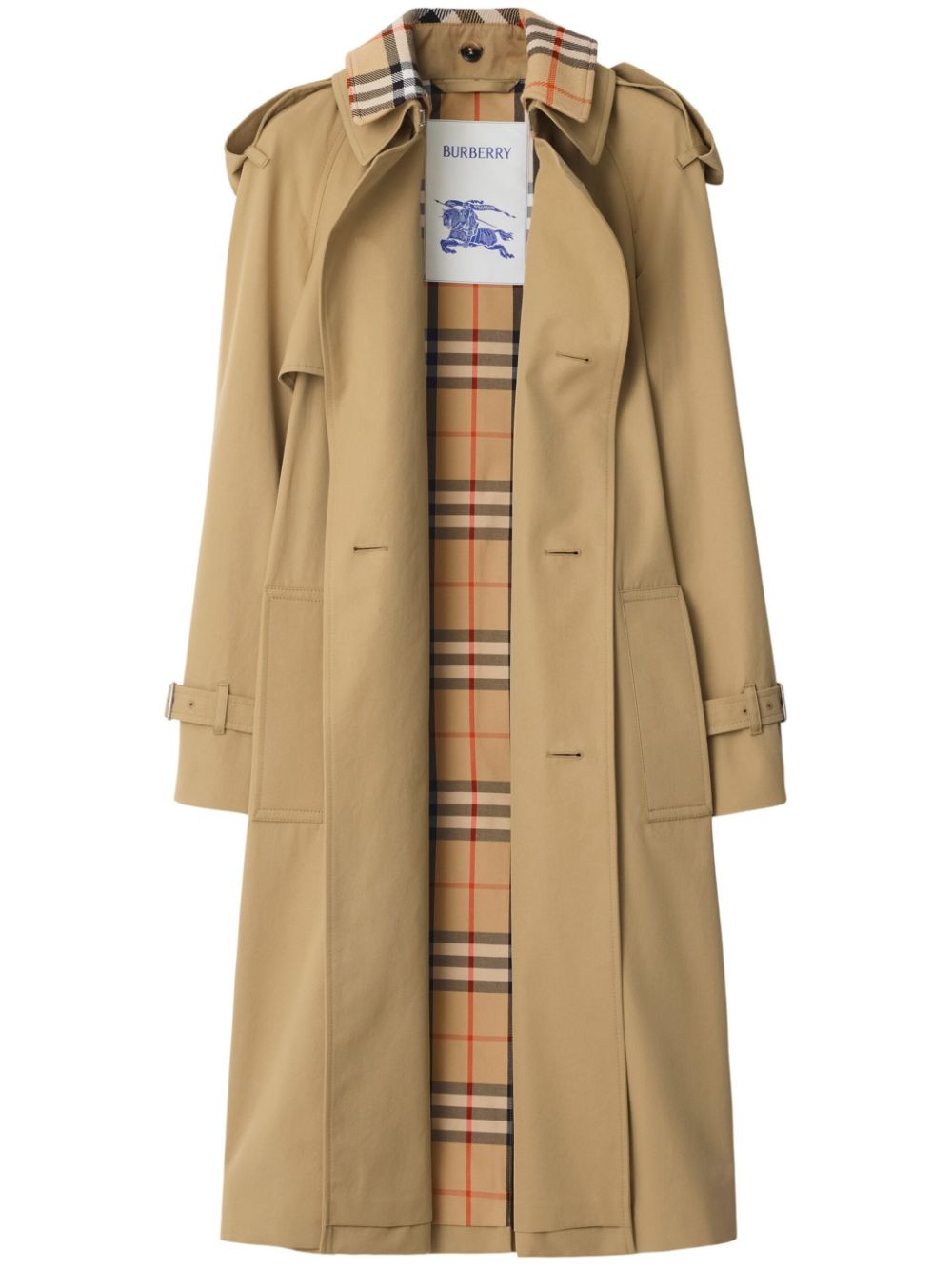 Burberry Coats Beige Lining: Cotton