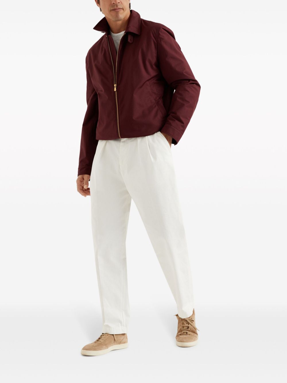 Brunello Cucinelli T-Shirts And Polos Grigio Chiaro Cotton