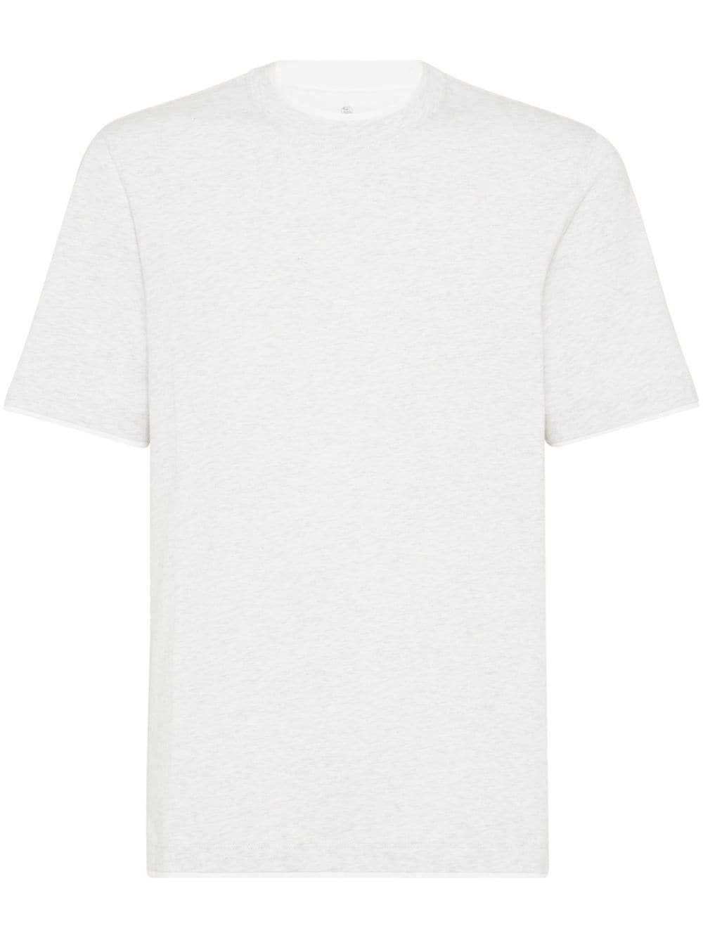 Brunello Cucinelli T-Shirts And Polos Grigio Chiaro Cotton