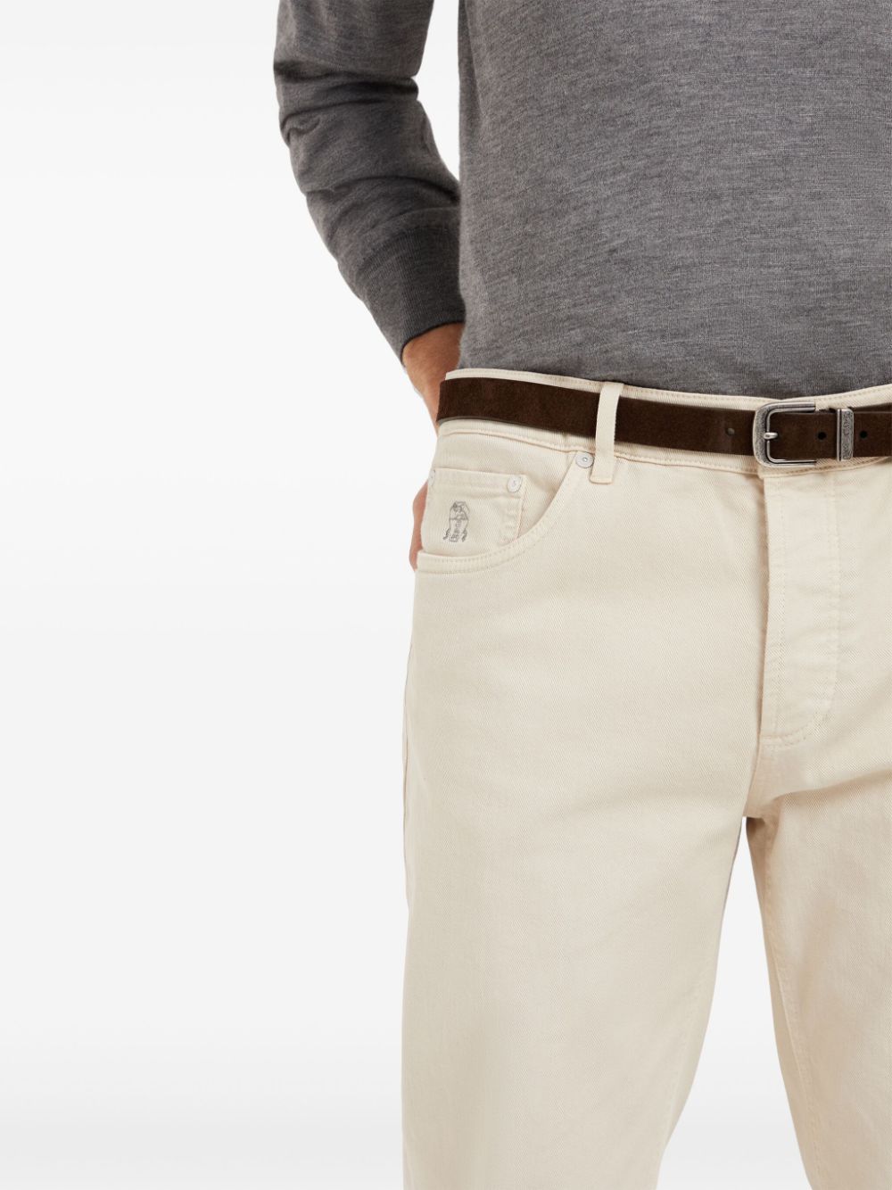 Brunello Cucinelli Jeans Beige Cotton