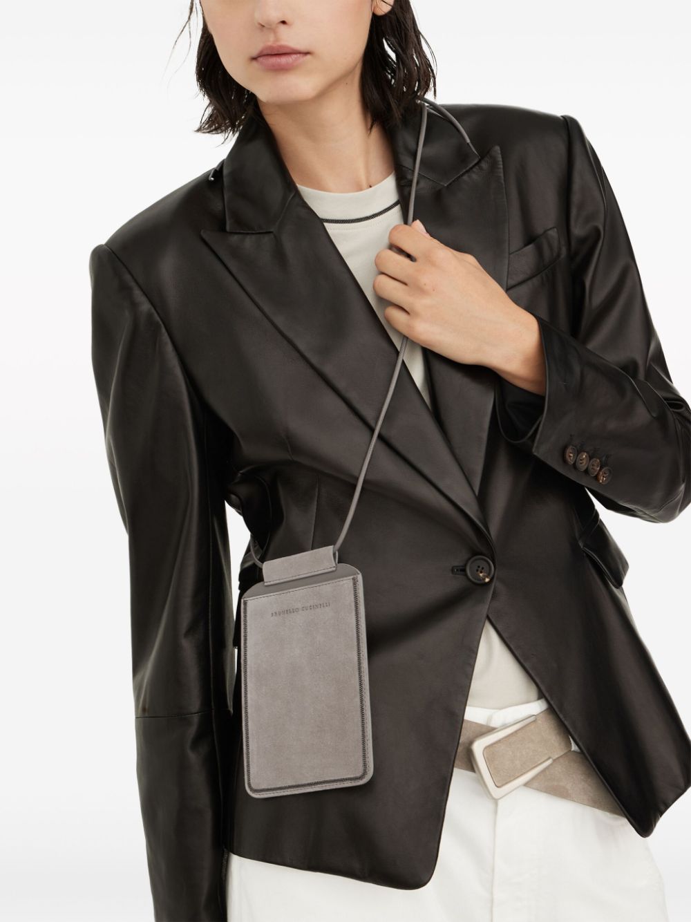 Brunello Cucinelli Wallets Grigio Outer: Leather