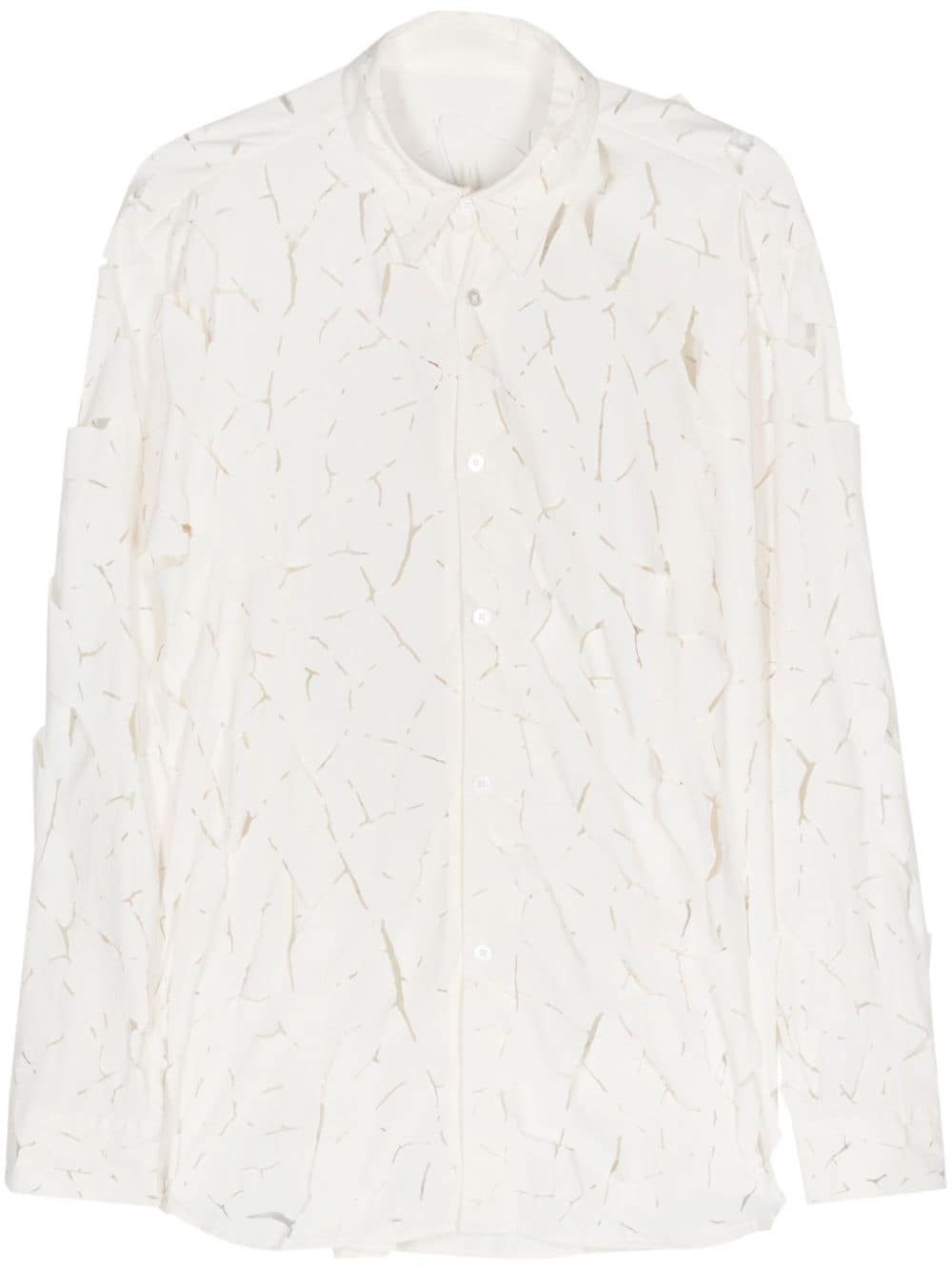 POST ARCHIVE FACTION Shirts White Nylon Polyurethane