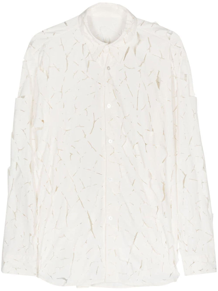 POST ARCHIVE FACTION Shirts White Nylon Polyurethane