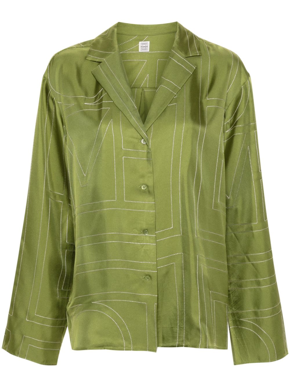 Toteme Pre Shirts Green Cotton