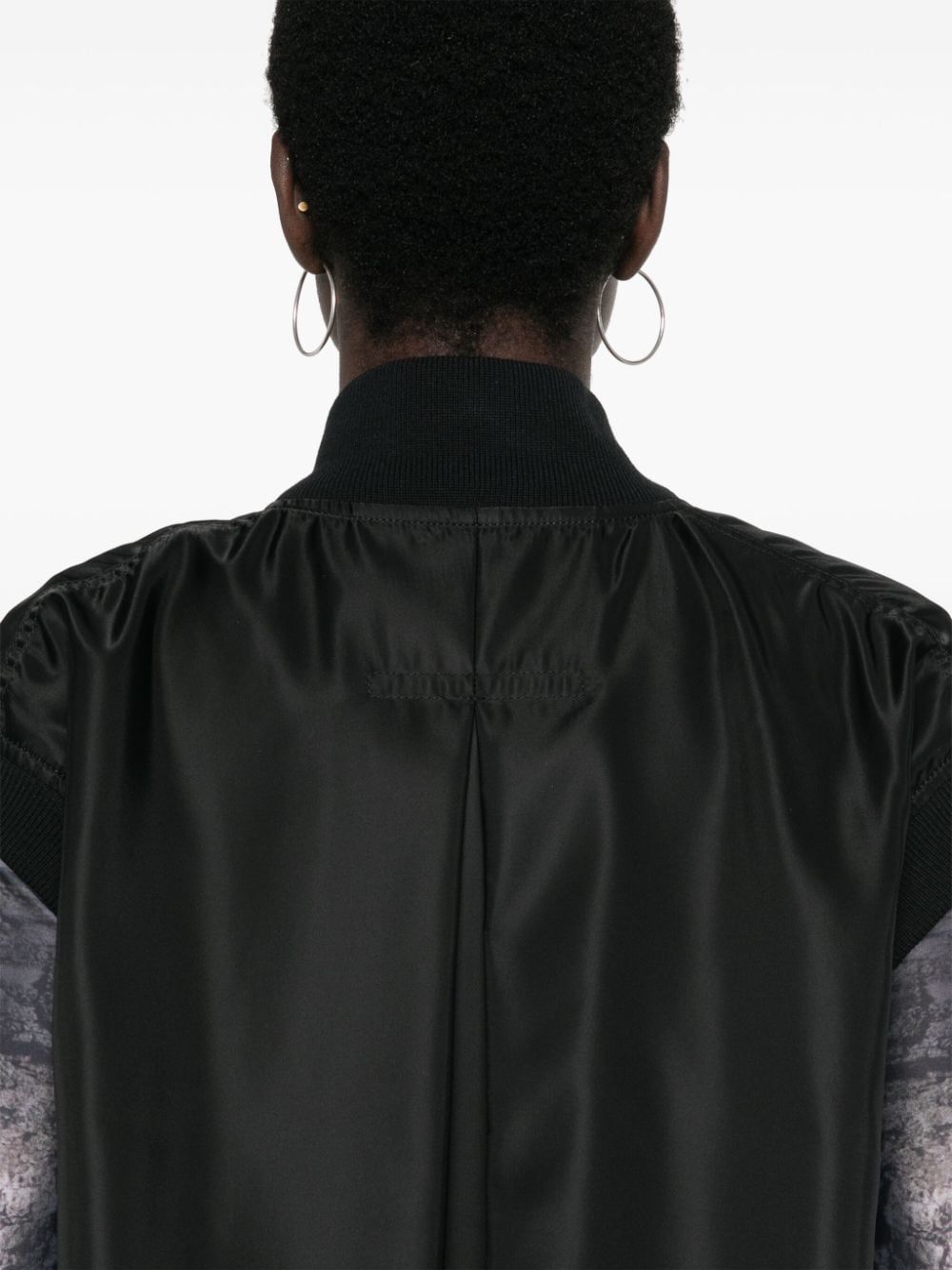 Sacai Sweaters Black Nylon
