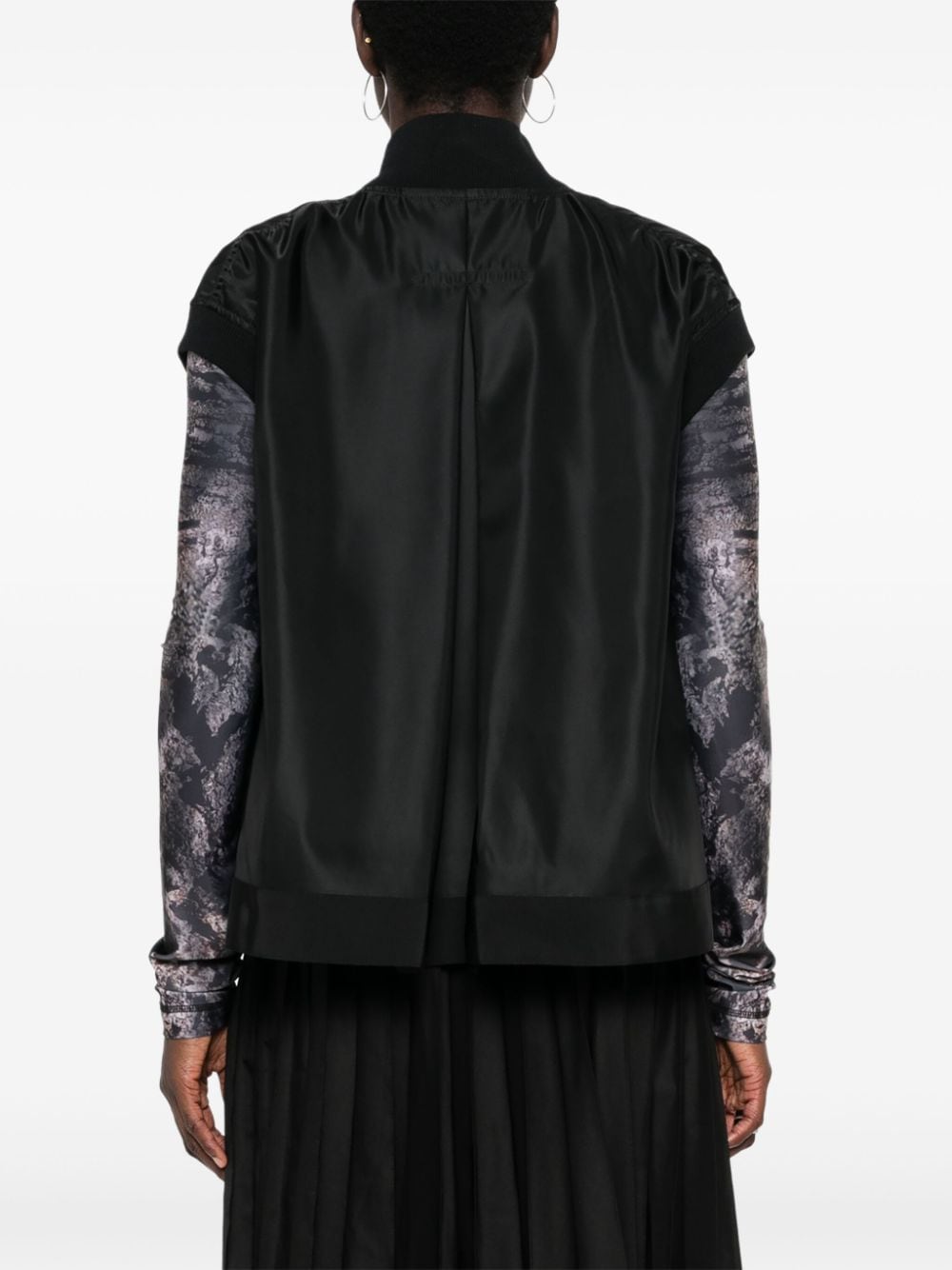 Sacai Sweaters Black Nylon