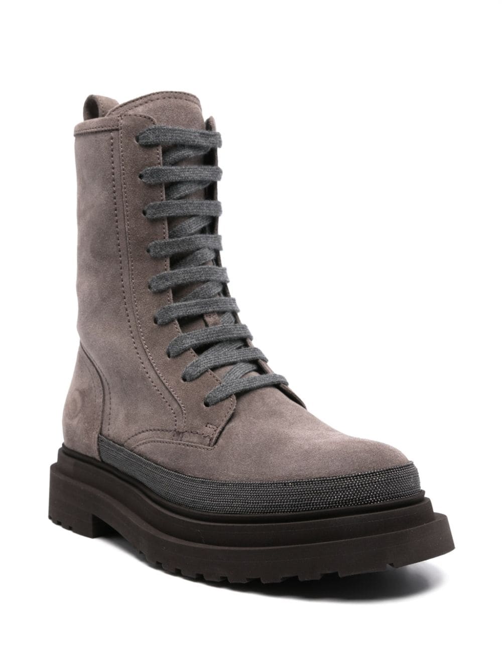 Brunello Cucinelli Boots Grigio Lining: Calf Leather