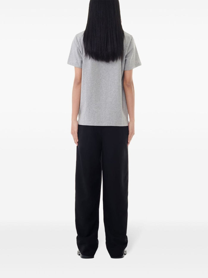 Ganni T-Shirts And Polos Grey Cotton