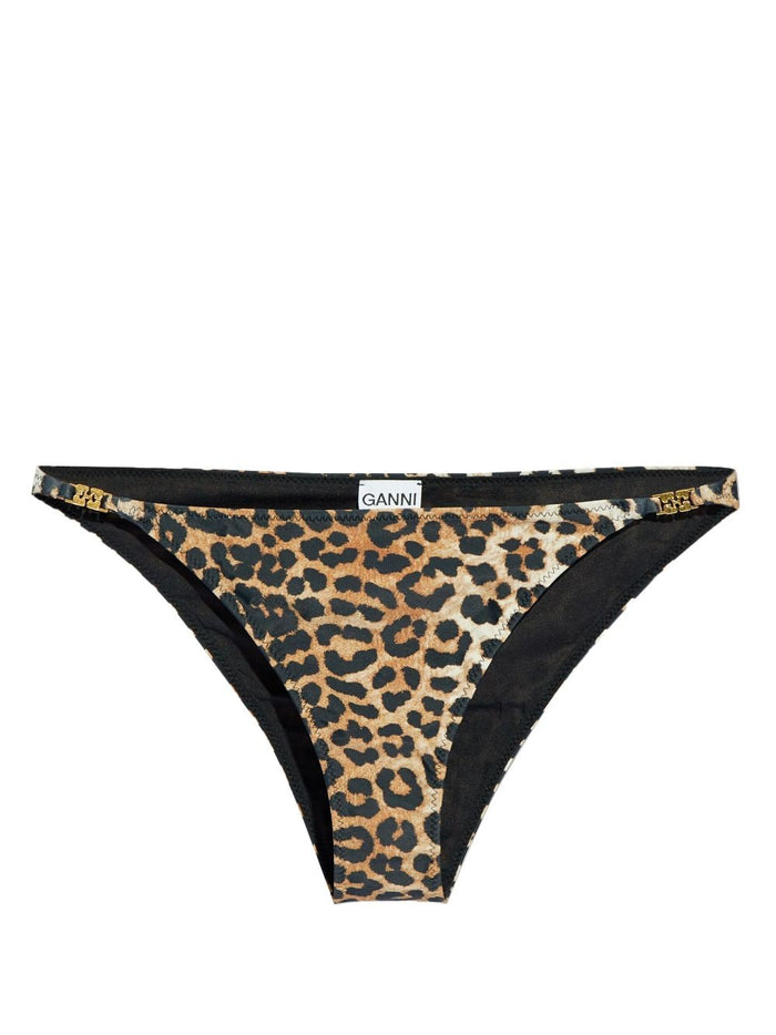 Ganni Sea Clothing Brown Nylon