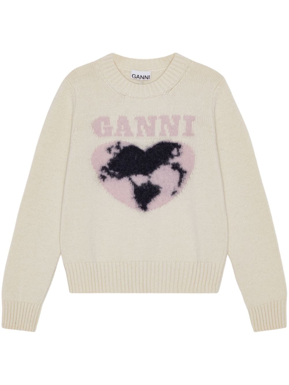 Ganni Sweaters White Fabric
